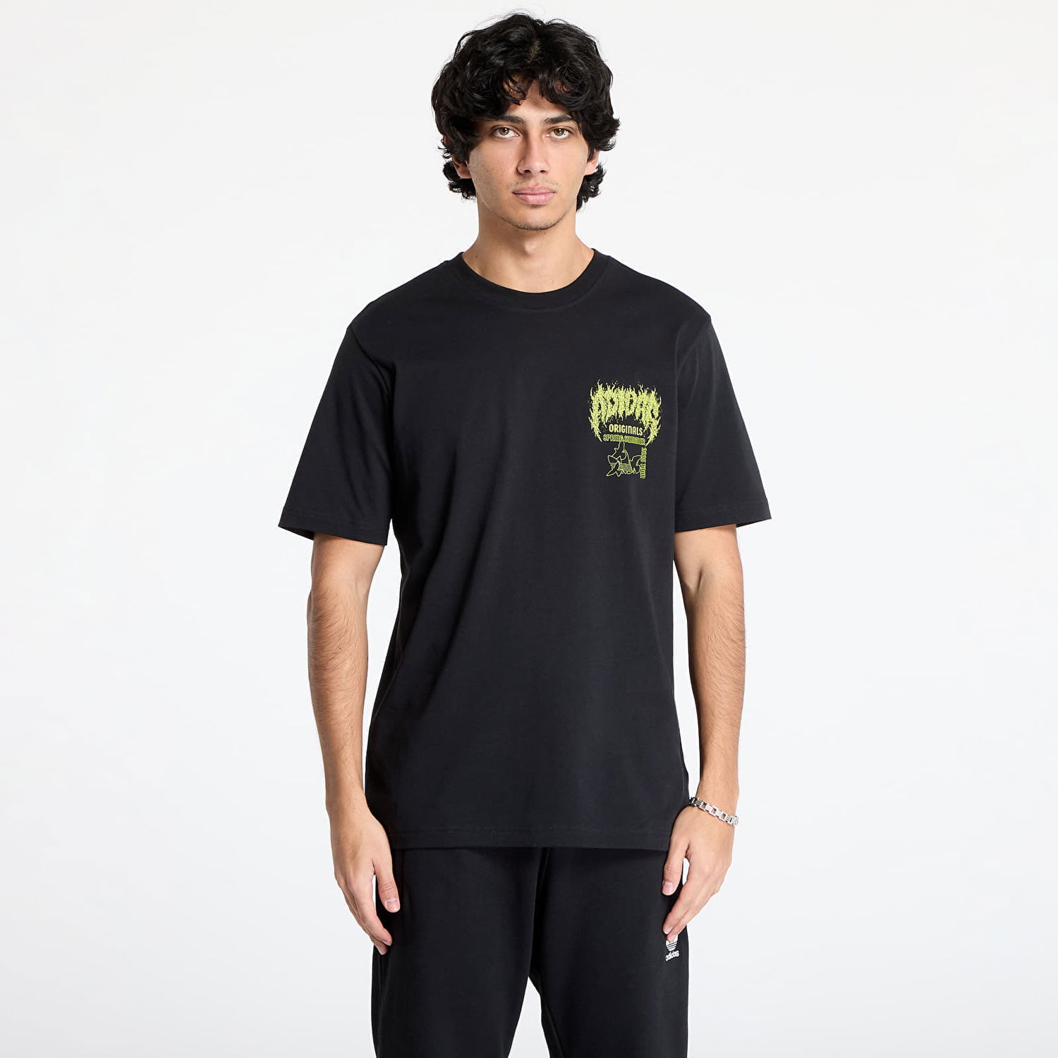 Tričko adidas Originals Black Graphic T-Shirt Čierna | JP2678, 0