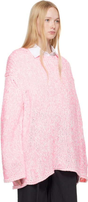 Sveter Comme des Garçons Homme Plus Lily Yarn Sweater Ružová | PO-N010-051, 1