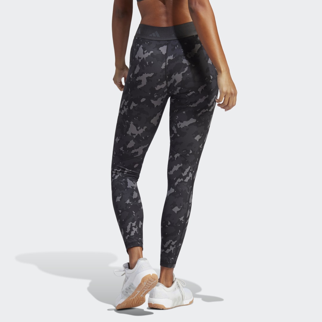 Legíny adidas Originals Leggings Techfit Camo 7/8 Čierna | HS7416, 1