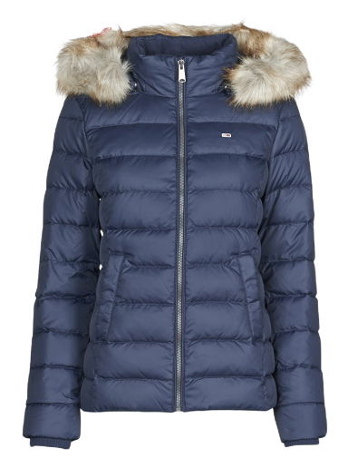 Prešívaná bunda Tommy Hilfiger BASIC HOODED DOWN JACKET Navy | DW0DW14693-C87=DW0DW08588-C87