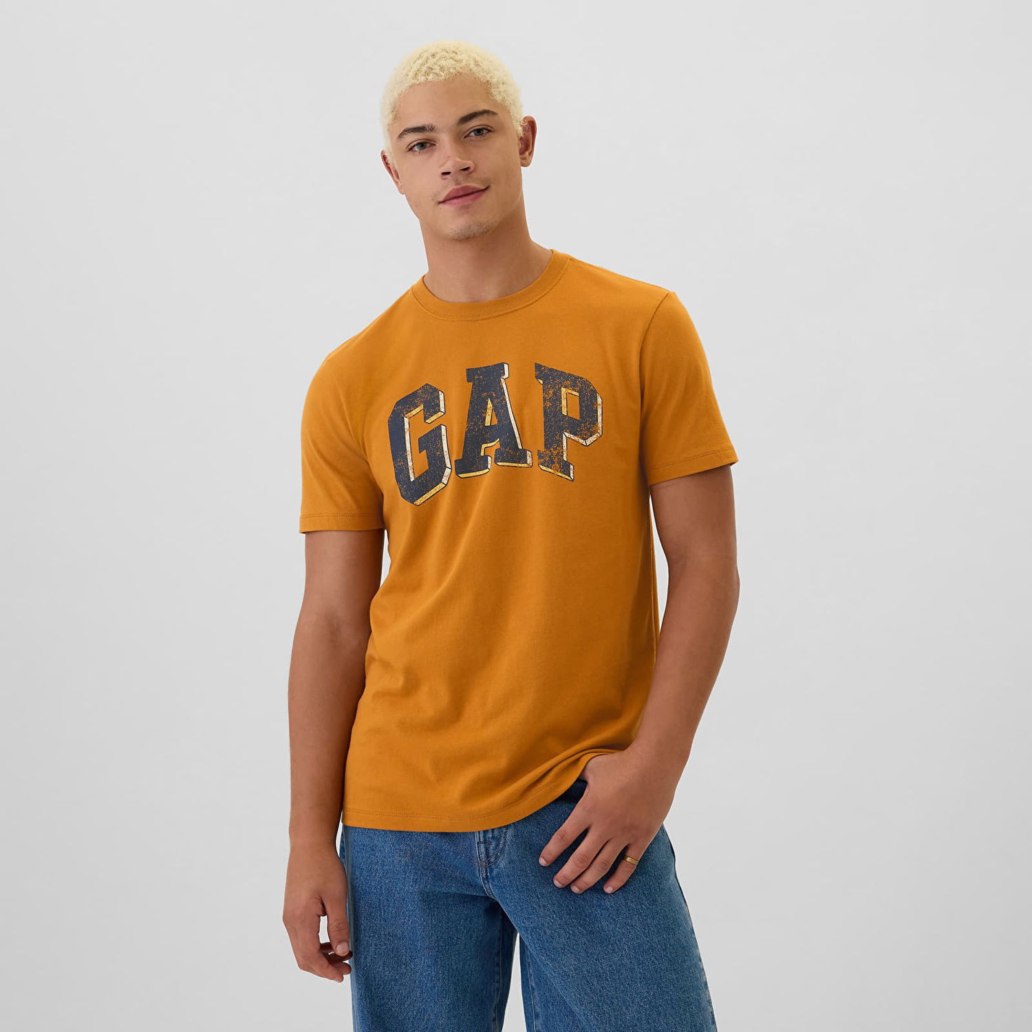 Tričko GAP T-shirt Logo Tee Tigers Eye S Oranžová | 542172-00, 0
