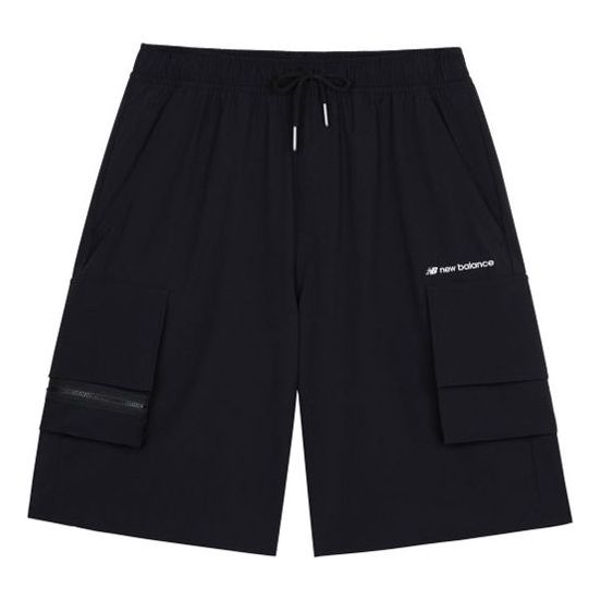 Šortky New Balance Men's Woven Cargo Shorts Čierna | AMS12368-BK