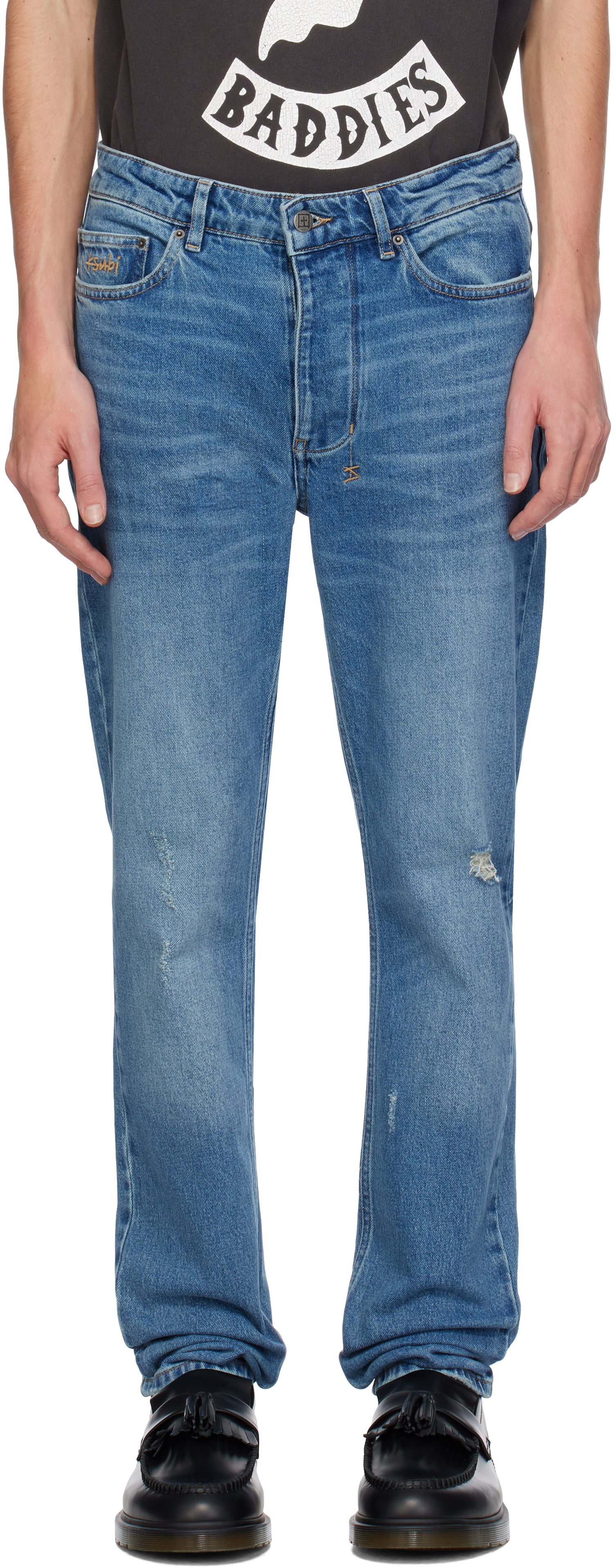 Džínsy Ksubi Chitch Maverick Distressed Jeans Modrá | MFA24DJ006, 0