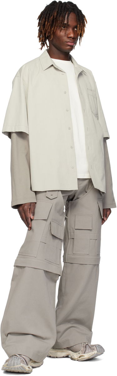 Košeľa We11done We11done Layered Shirt Šedá | WD-SH0-25-162-M-GY, 3