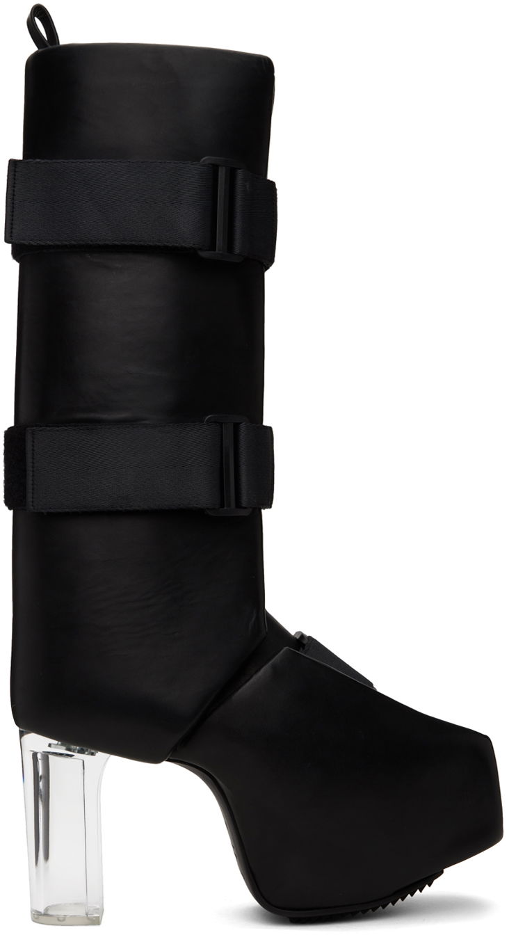 Oblečenie Rick Owens Rick Owens Black Splint Platform Boots Čierna | RR02C7826 LGEGR0, 0