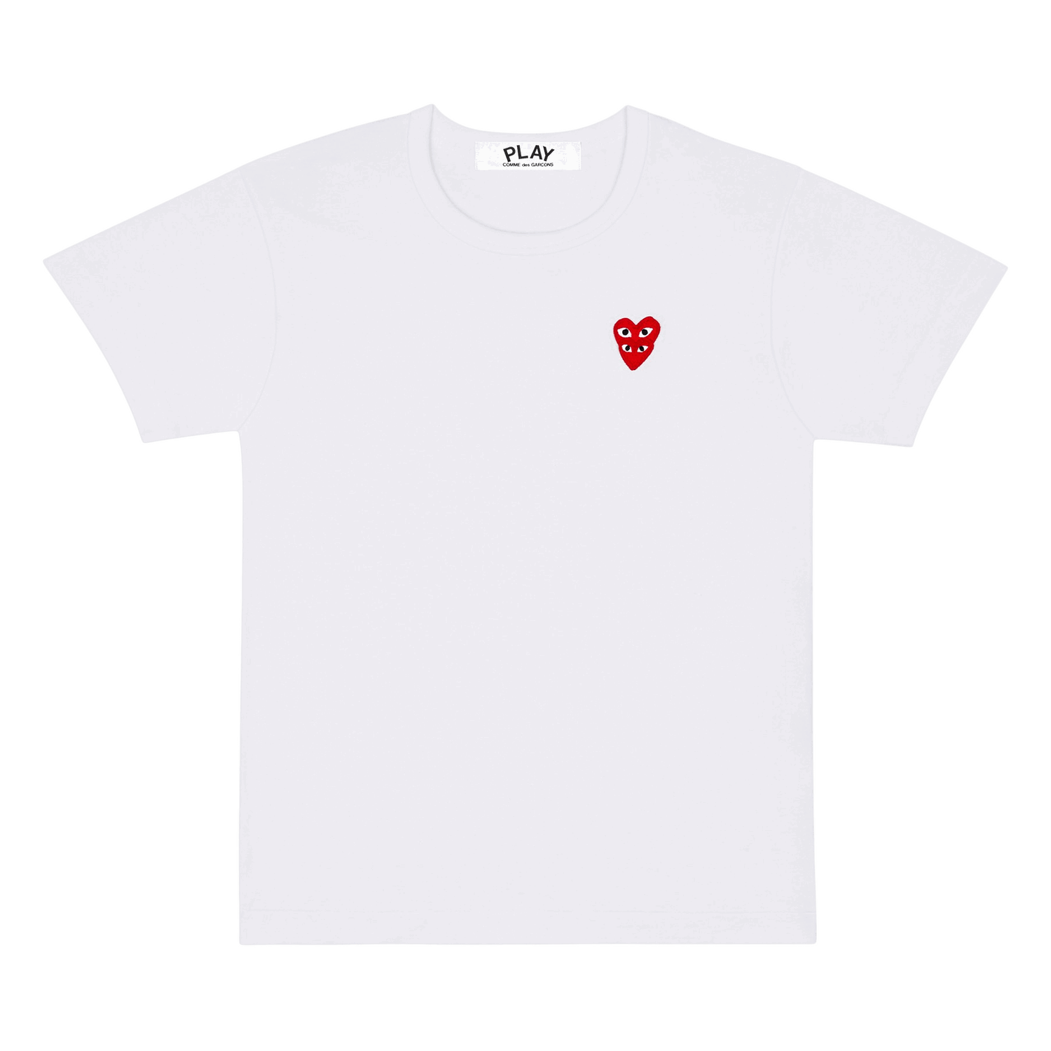 Tričko Comme des Garçons PLAY Double Heart T-Shirt Biela | AZ T288 051 2, 0