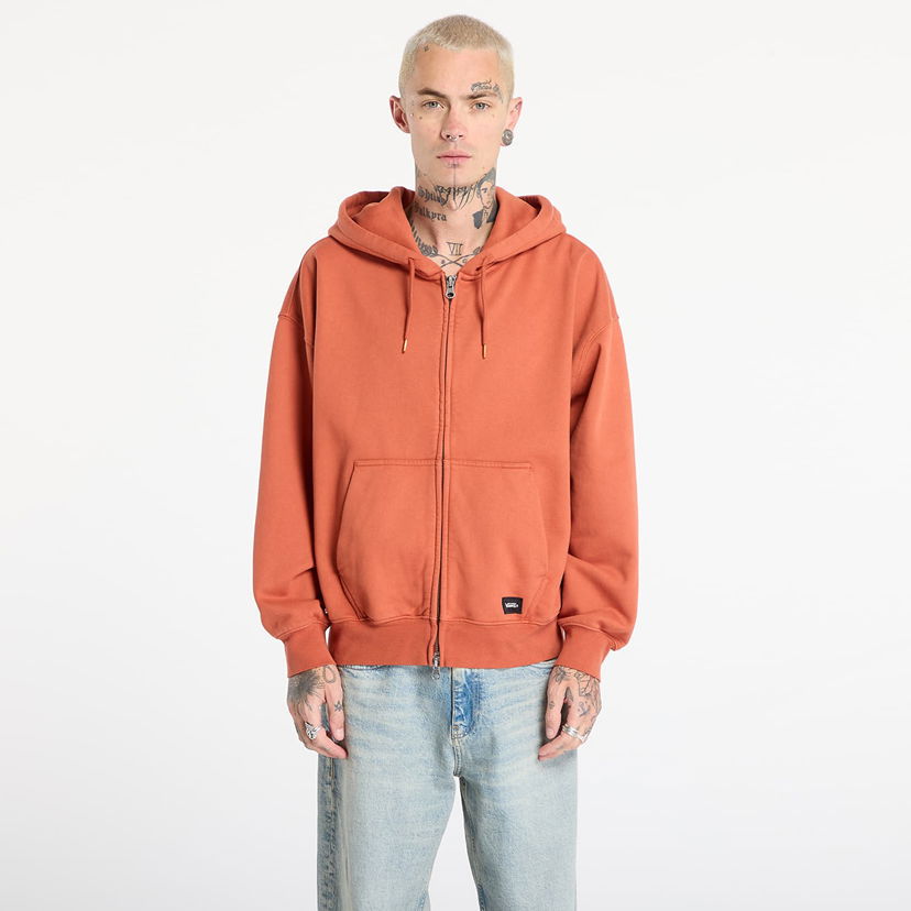 Mikina Vans Sweatshirt LX Zip Hoodie Oranžová | VN000P98Y7X1