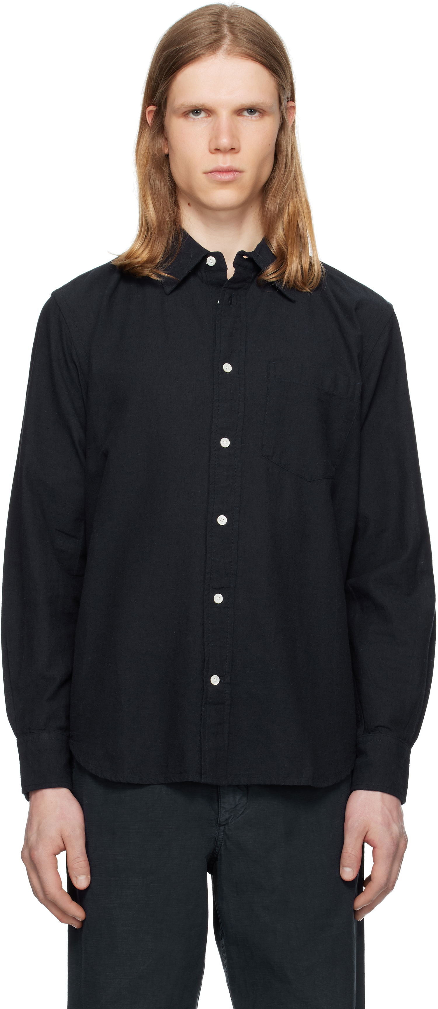 Košeľa NORSE PROJECTS Norse Projects Algot Relaxed Cotton Linen Shirt Čierna | N40-0832, 0