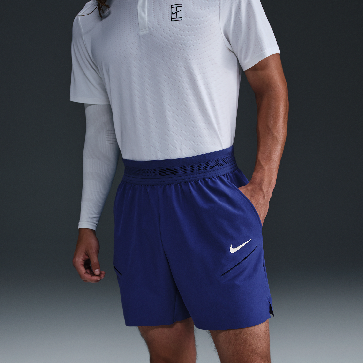 Šortky Nike NikeCourt Slam Dri-FIT Tennis Shorts Modrá | FZ6937-539, 1