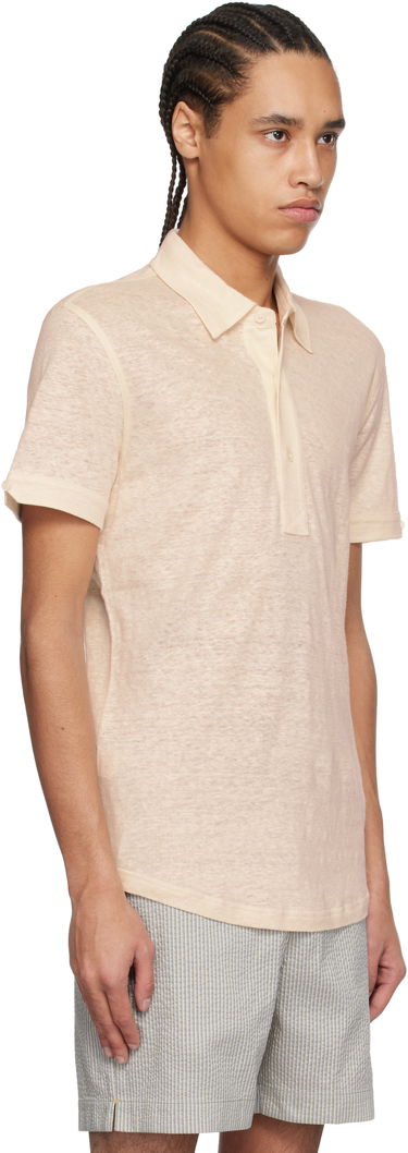 Polo tričko Orlebar Brown Orlebar Brown Sebastian Linen Polo Béžová | 280280, 1