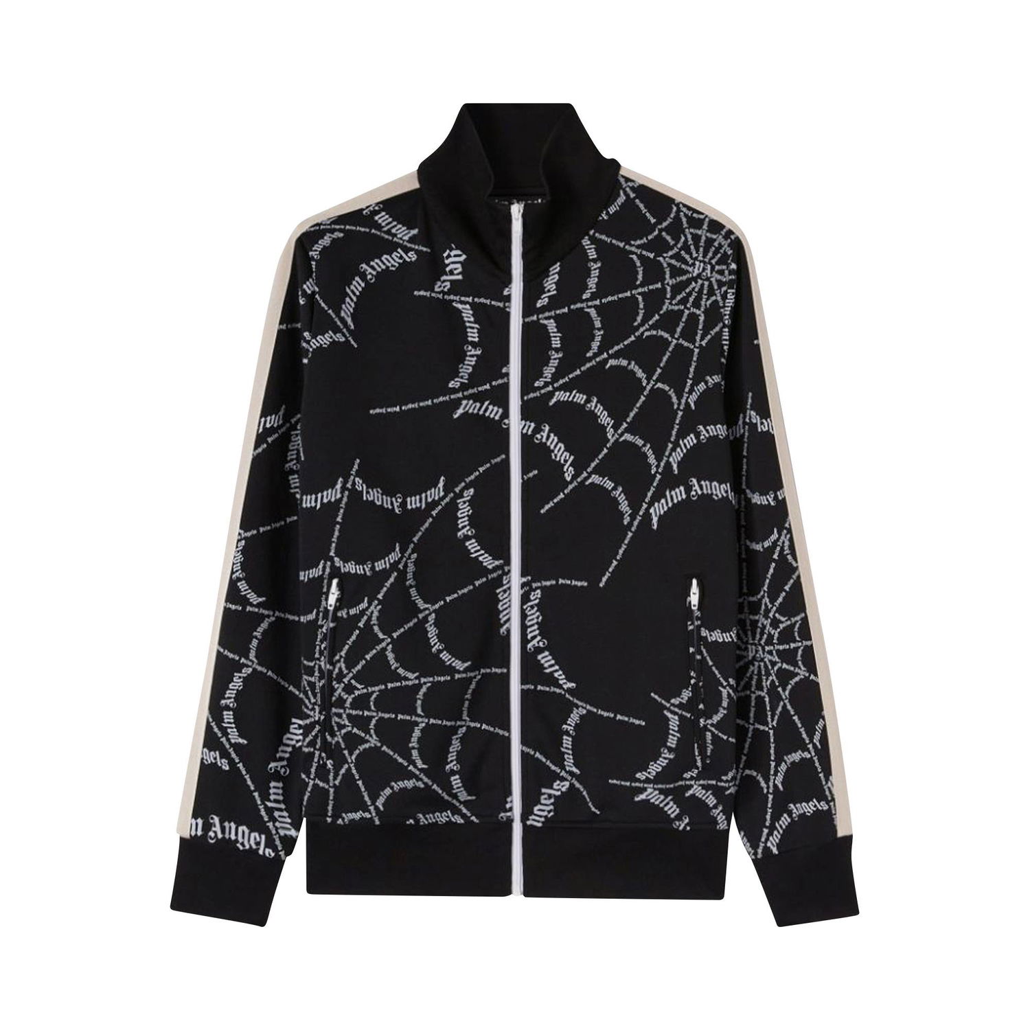 Mikina Palm Angels Spider Web Classic Track Jacket Čierna | PMBD001F22FAB0061001, 1