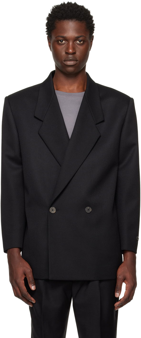 Kabáty Fear of God Double-Breasted Blazer Čierna | FGE60-227CAV, 0