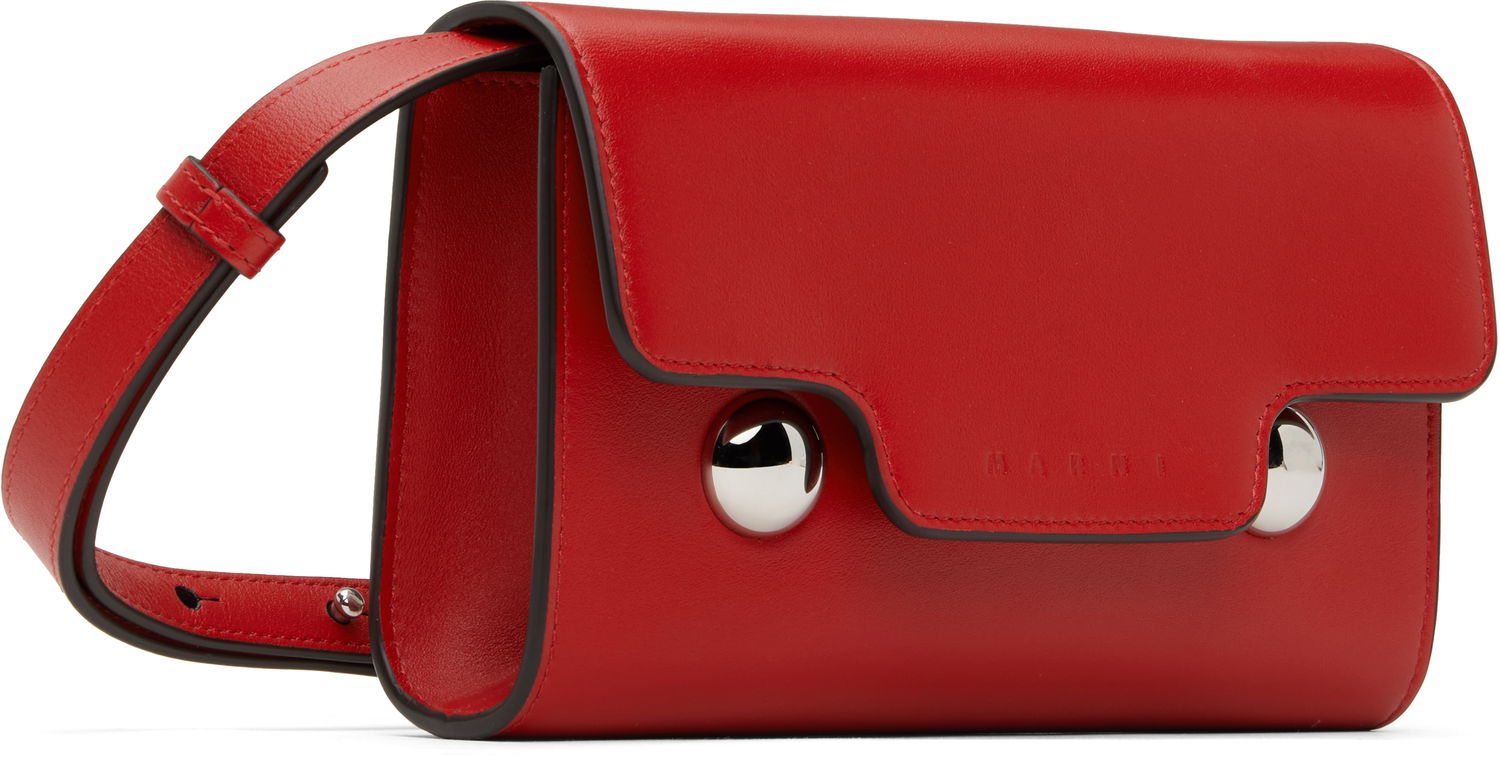 Peňaženka Marni Marni Leather Trunkaroo Bag Červená | PHMO0041U0 P6948, 1