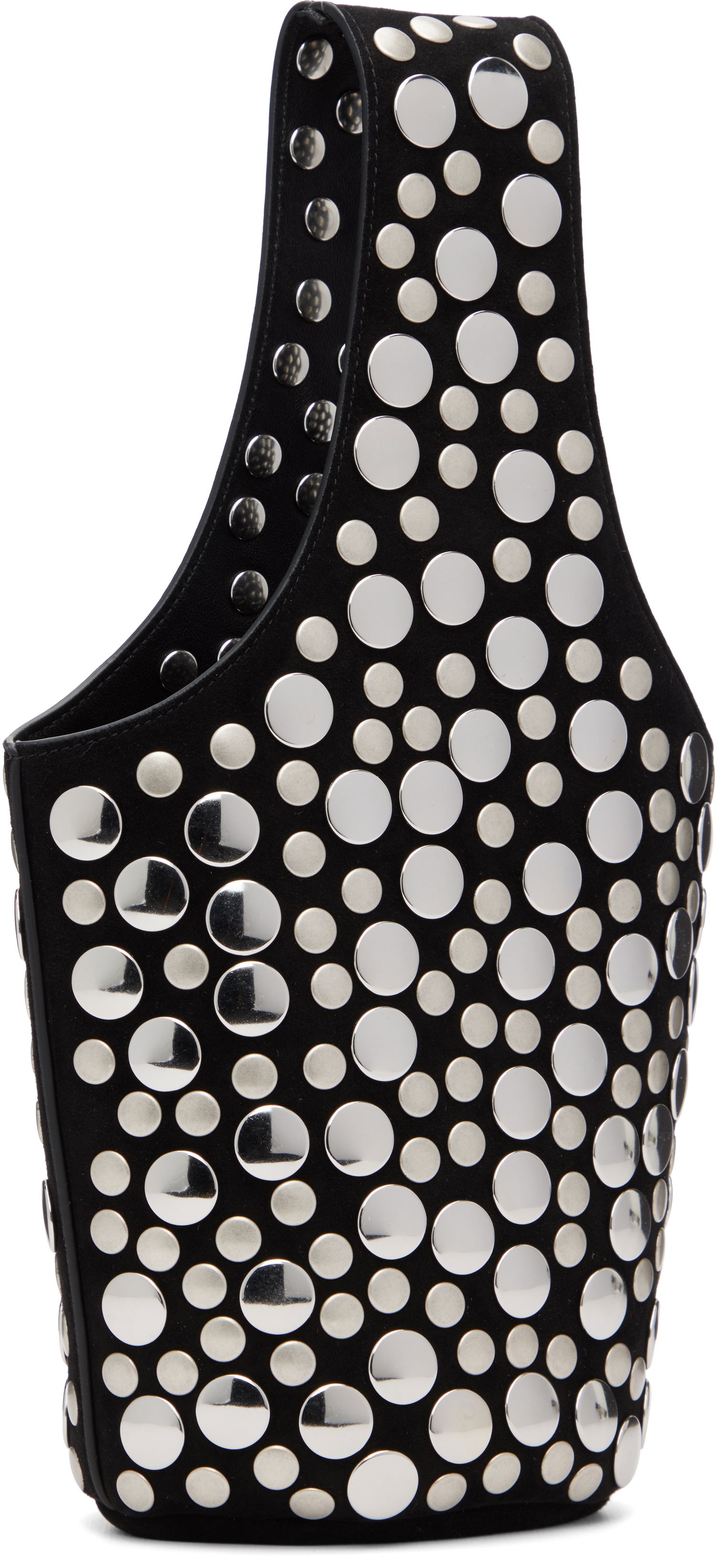 Tote bag Khaite KHAITE Livia Studded Suede Tote Čierna | H2031-849, 1