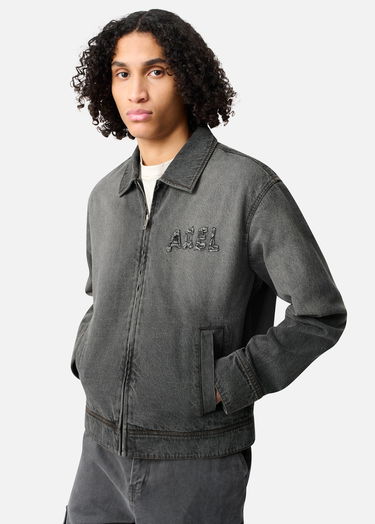 Bunda AXEL ARIGATO Travis Washed Zip-Up Denim Jacket Šedá | A3472001, 6