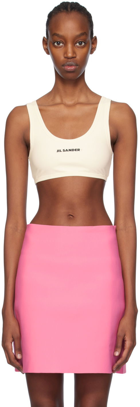 Tielko Jil Sander Cropped Tank Top Biela | J40BR0004_J20011, 0