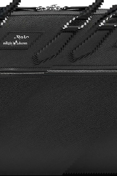 Batohy a tašky Polo by Ralph Lauren Polo Ralph Lauren Leather Briefcase Bag Čierna | 405962458, 4