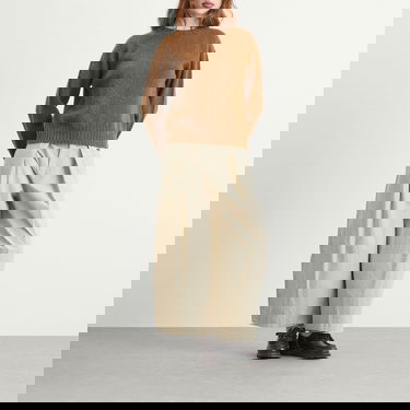 Sveter YMC Jets Crewneck Raglan Knit Sweater Hnedá | Q8ZMJ-BRW, 4