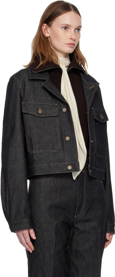 Bunda LEMAIRE Cropped Blouson Denim Jacket Modrá | OW1191 LD1061, 1