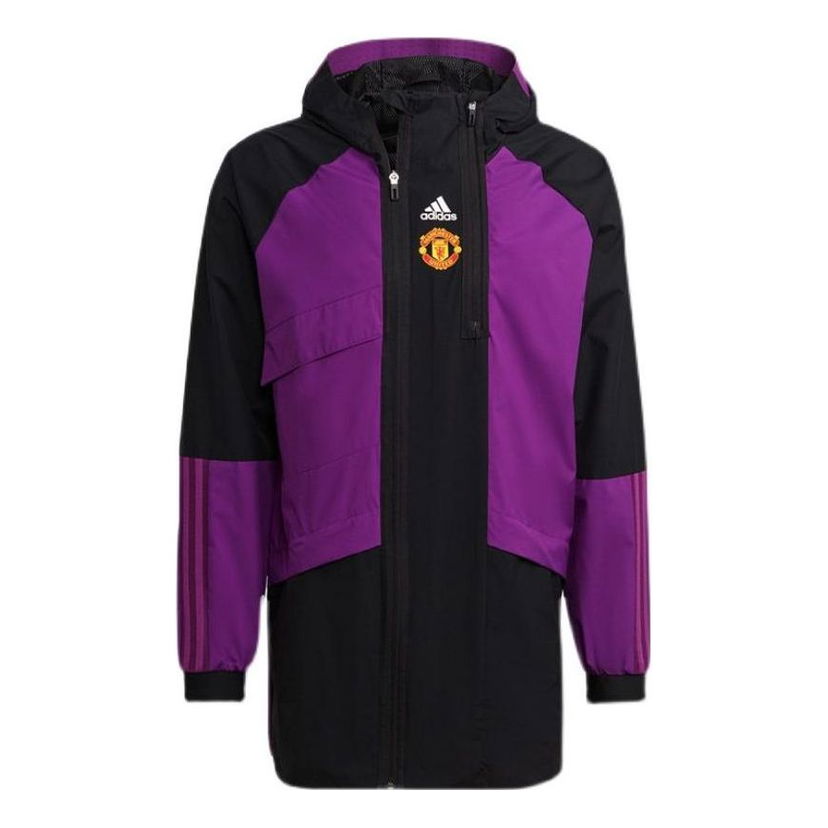 Parka adidas Originals Manchester United Travel Drill Jacket Fialová | GR3910