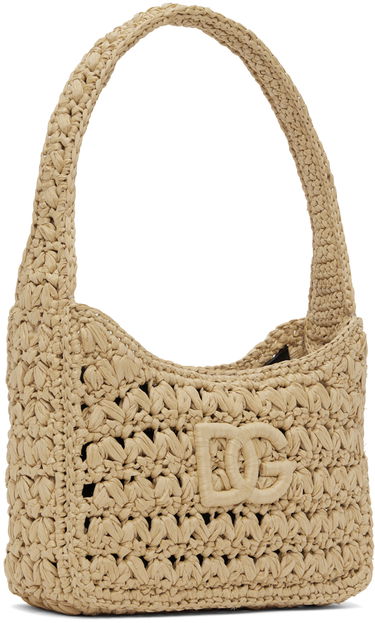 Tote bag Dolce & Gabbana Dolce & Gabbana Crochet Shoulder Bag Béžová | BB7657A4547, 1