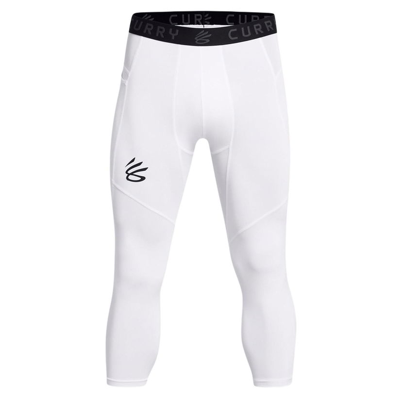Legíny Under Armour Curry Brand Men's 3/4 Compression Leggings Biela | 1379828-100