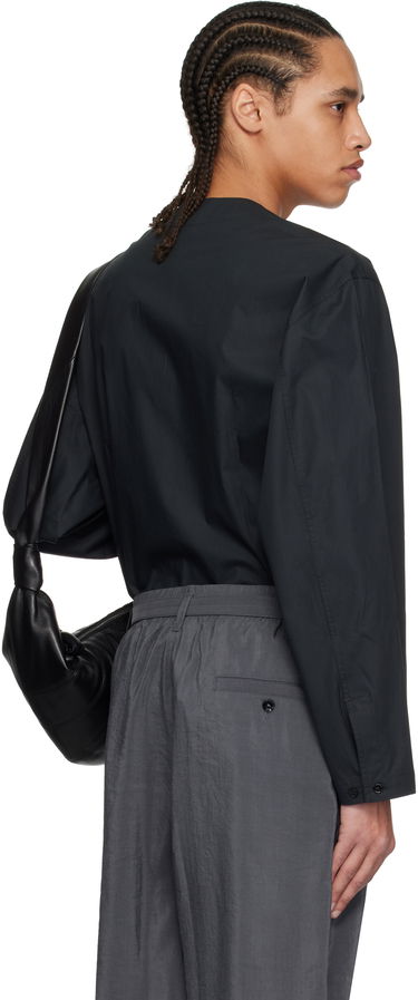 Košeľa LEMAIRE Lemaire V-Neck Button-Up Shirt Čierna | SH1144 LF588, 2