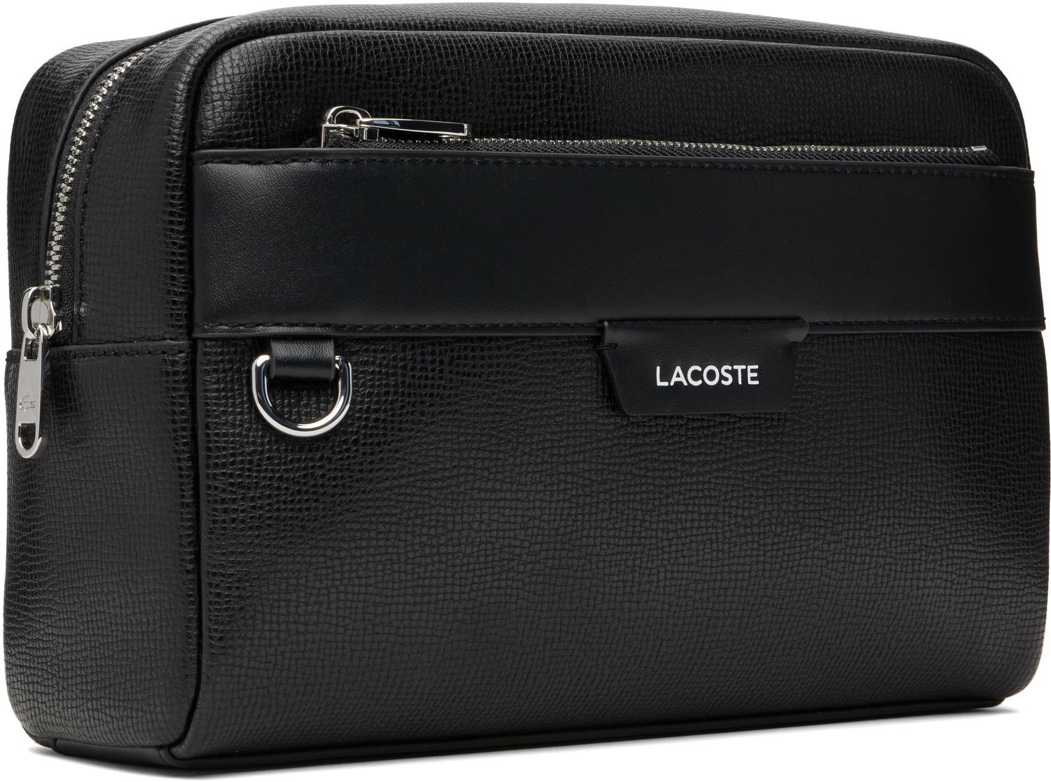 Cestovná taška Lacoste Lacoste Ossian Leather Toiletry Pouch Čierna | NH5046OI_000, 1