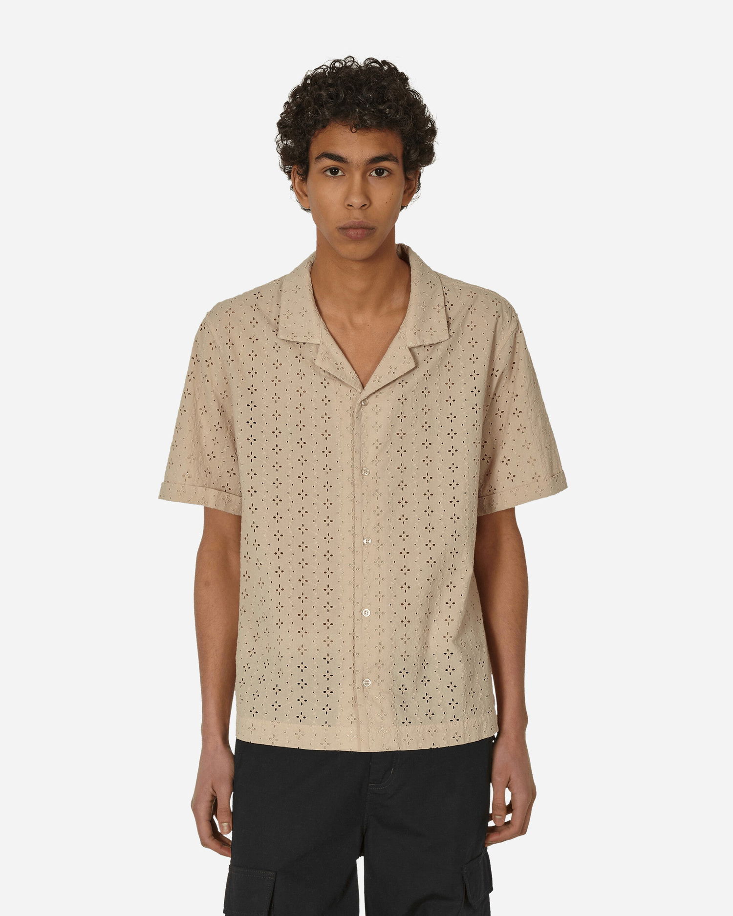 Košeľa GUESS Camp Shirt Pearl White Béžová | M4GH79WEUC0 G047, 1