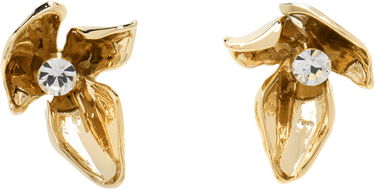 Náušnice Erdem Erdem Gold-Tone Crystal Flower Earrings Žltá | PF25_JE18_00038003, 0