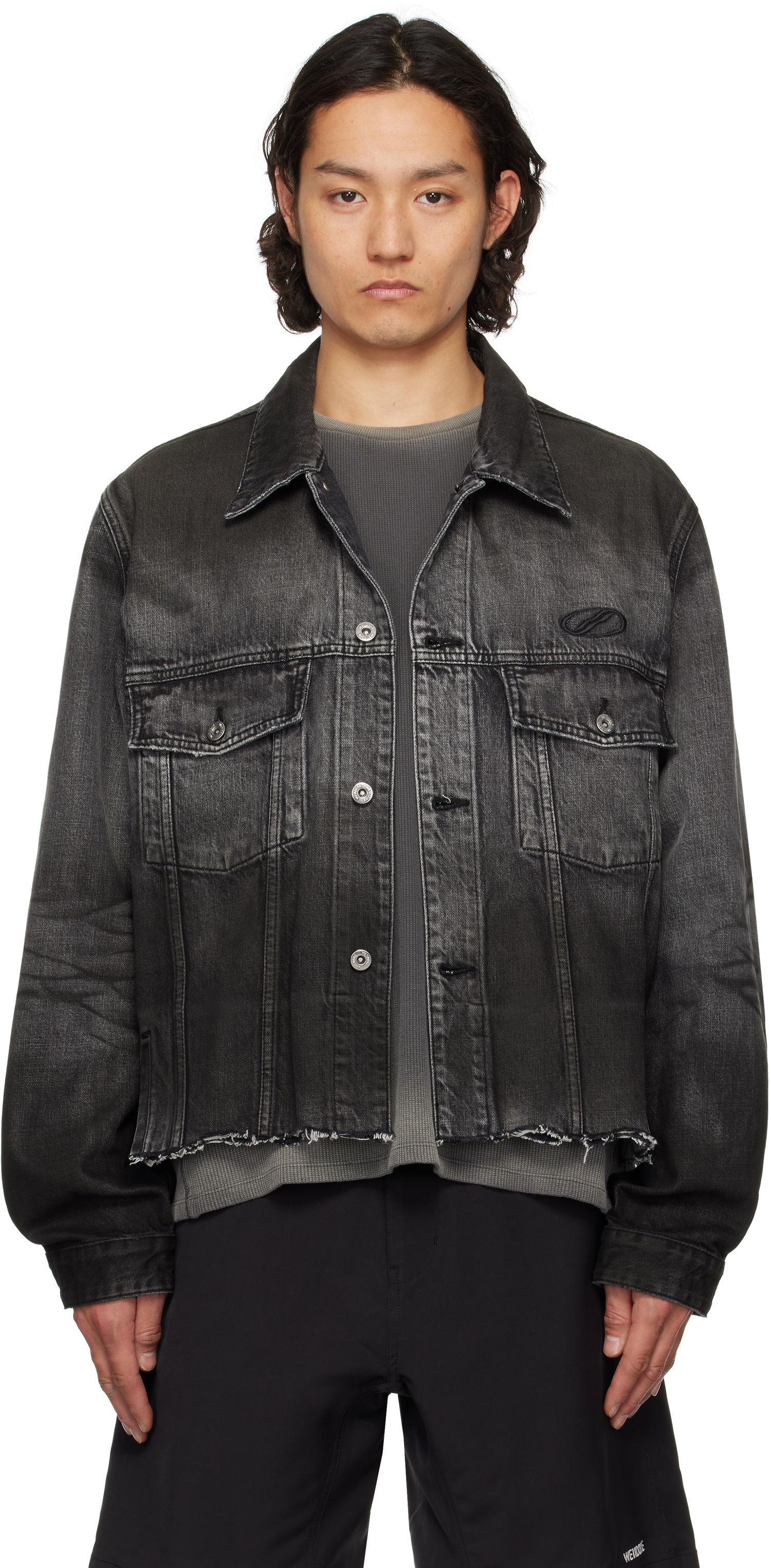 Bunda We11done We11done Sporty Selldone Denim Jacket Čierna | WD-DJ1-25-308-U-BK, 0
