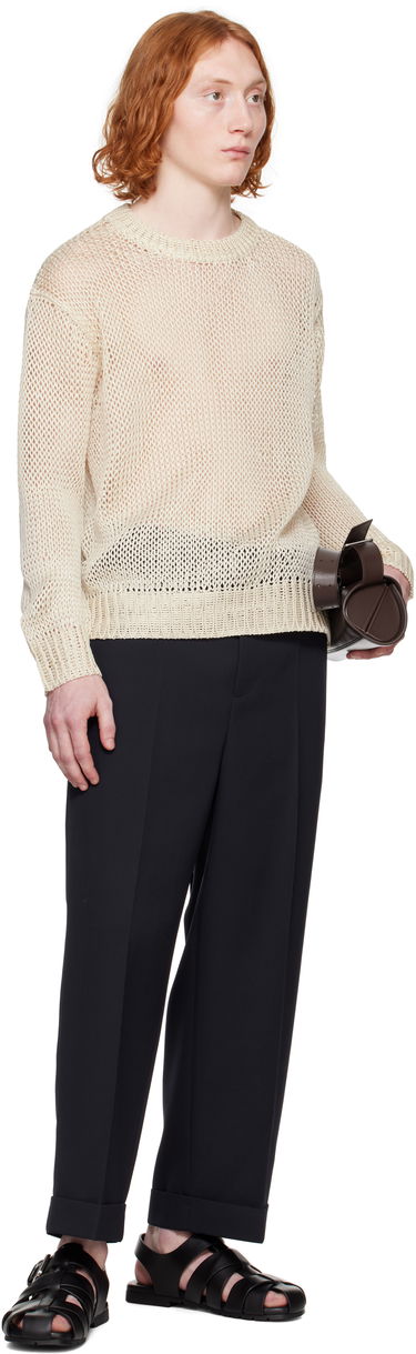 Sveter Jil Sander Jil Sander Crew-Neck Sweater Béžová | J22GP0233_J16135, 3