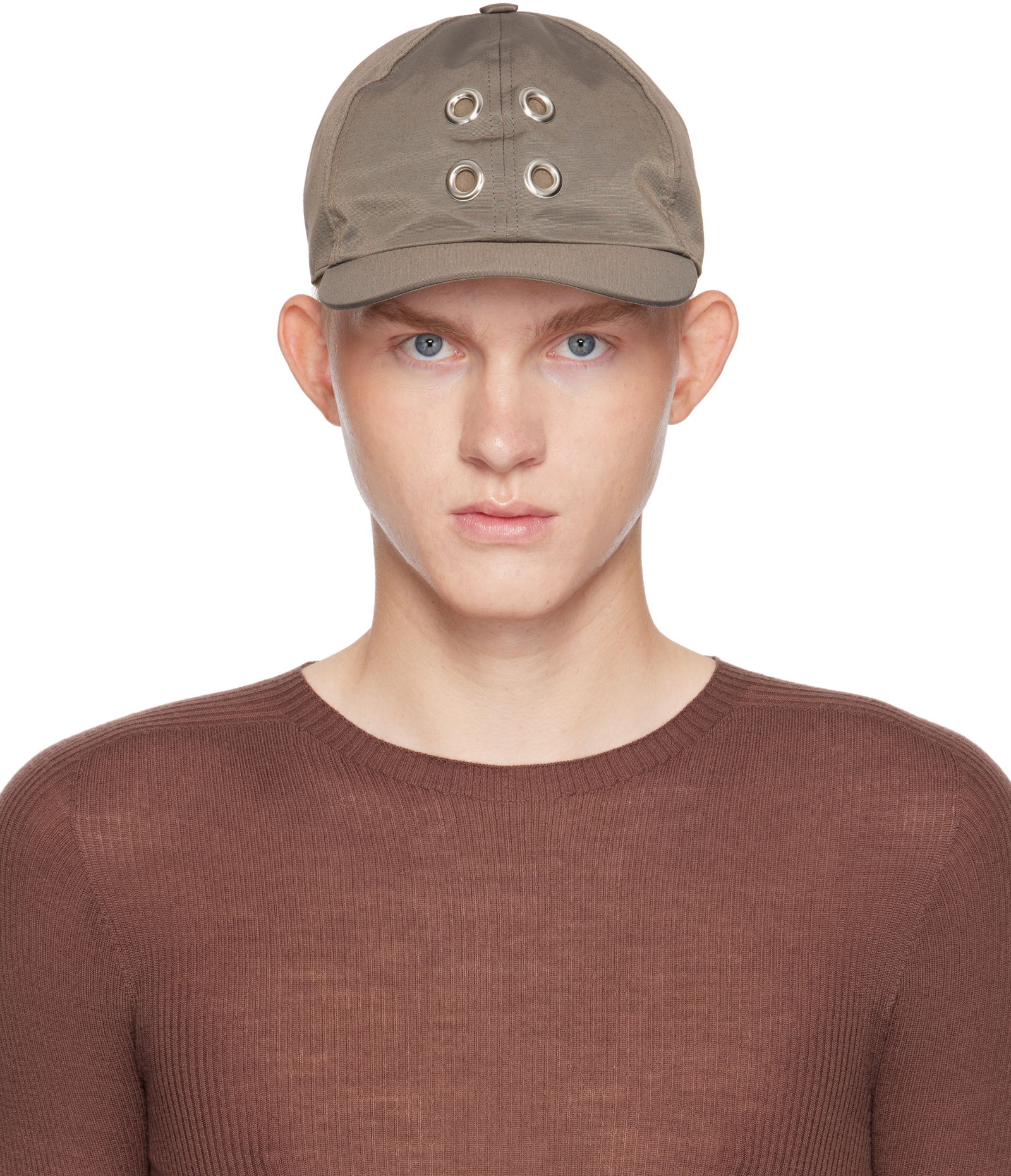 Baseball Cap With Eyelets