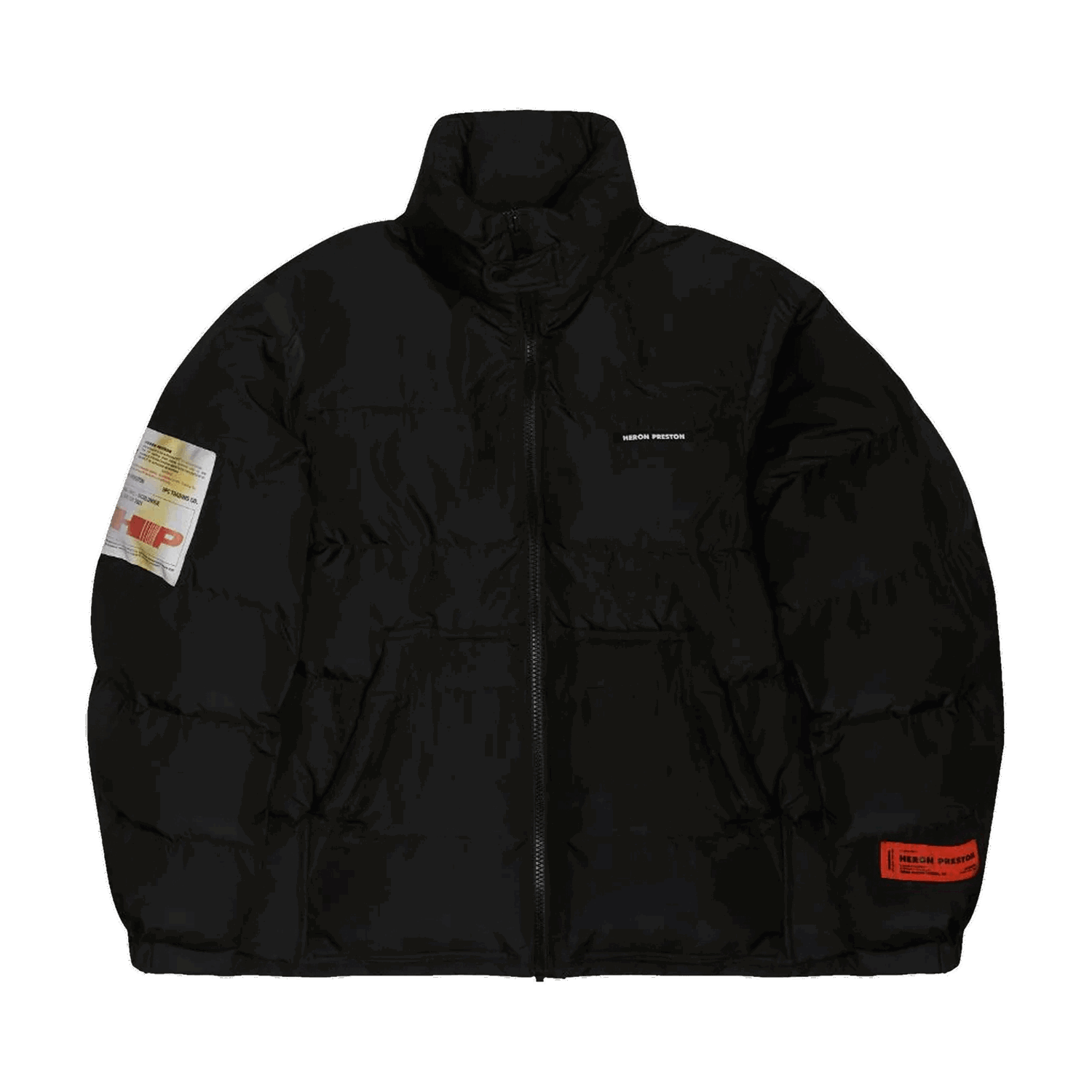 Prešívaná bunda HERON PRESTON Label Nylon Puffer Čierna | HMED008F21FAB0011000, 0