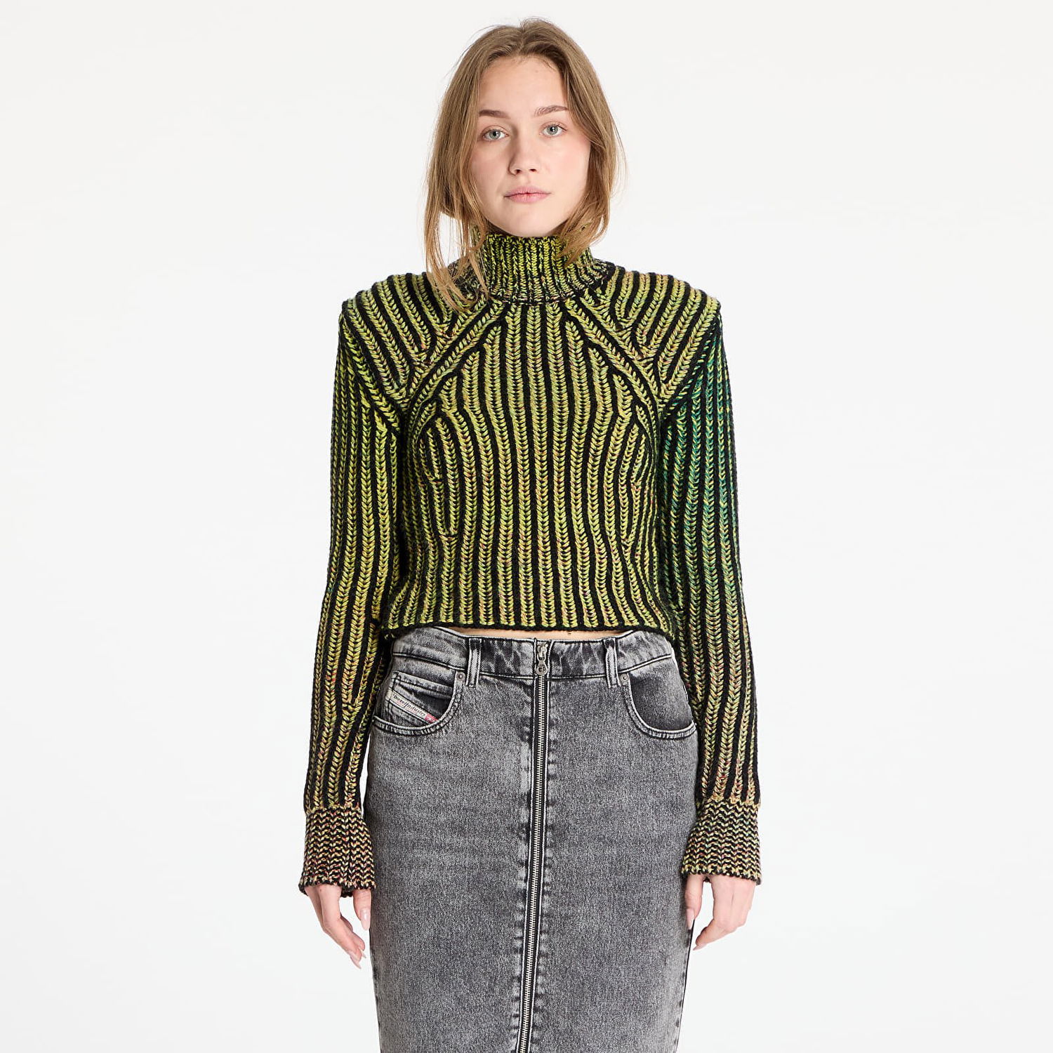Sveter Diesel Diesel M-Orkid Knitwear Sweater Zelené | A15195_0QDAH Opaline Green, 0