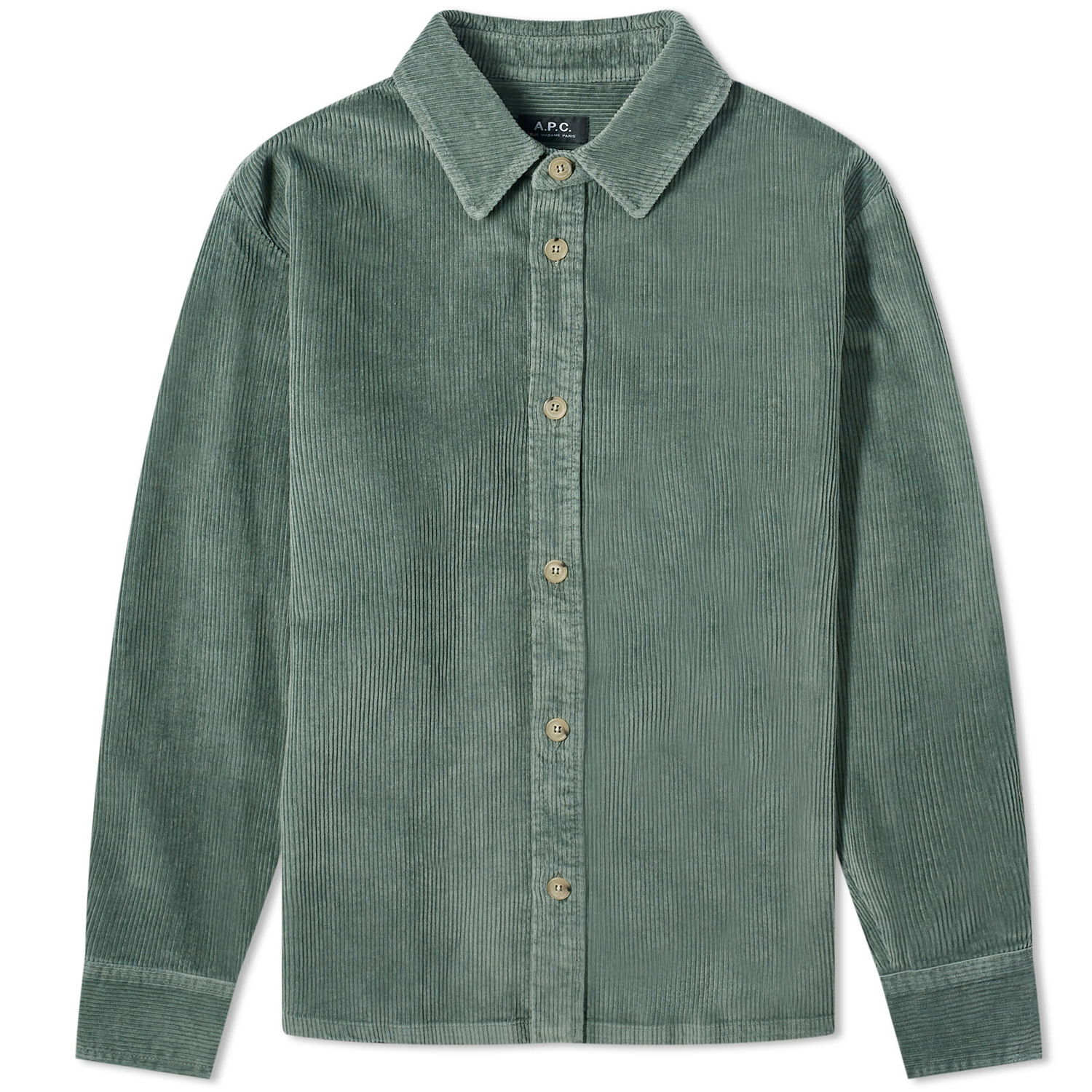 Košeľa A.P.C. Bobby Corduroy Overshirt Zelené | COGVV-H02884-KAC, 0