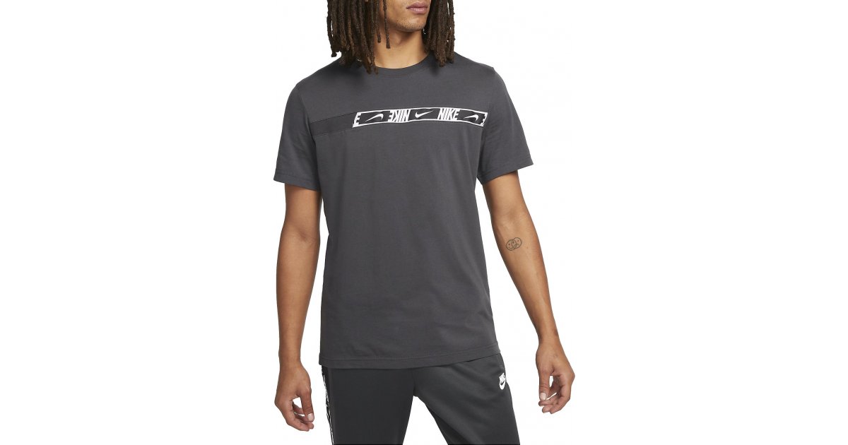 Tričko Nike T-shirt Sportswear Repeat Šedá | dm4675-070, 1
