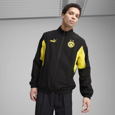 Vetrovka Puma Borussia Dortmund ftblARCHIVE Men's Track Jacket Čierna | 779108_02, 0