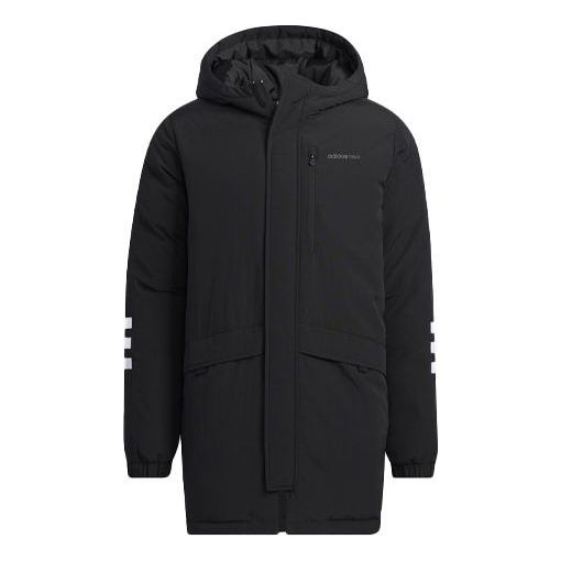 Parka adidas Originals Mid-Length Hooded Down Jacket Čierna | H45235, 0