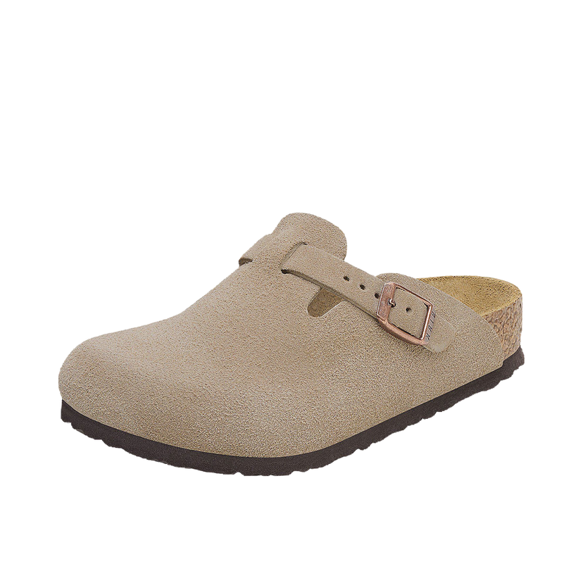 Tenisky a topánky Birkenstock Boston Kids Suede Leather Narrow Fit Clog Béžová | 1027875