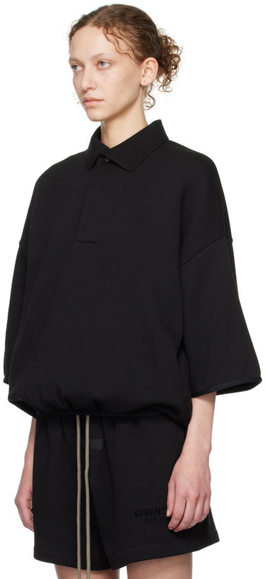 Polo tričko Fear of God Core Collection 3/4 Sleeve Polo Black Čierna | 192SU244400F, 3
