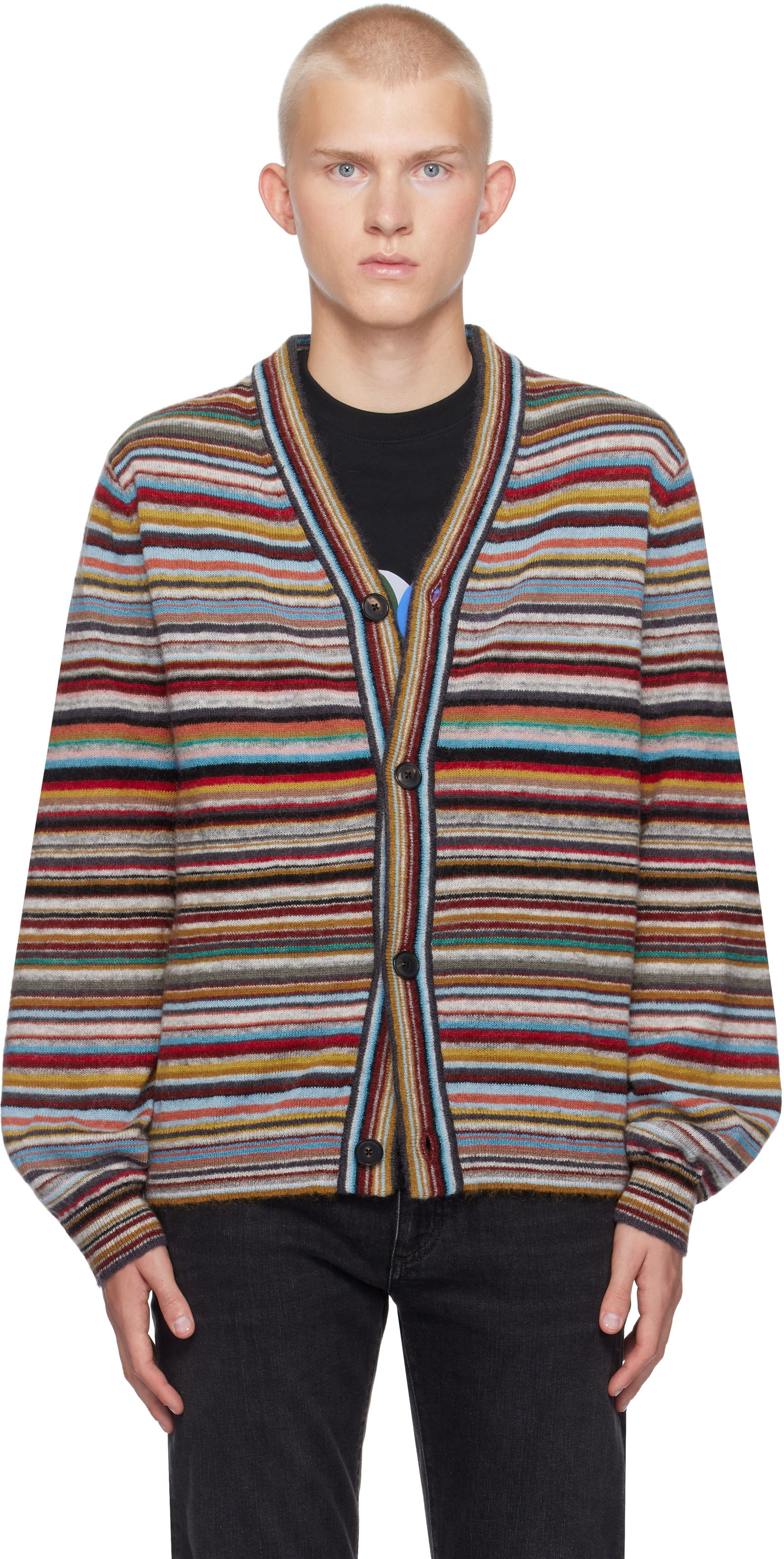 Paul Smith Signature Stripe Button Cardigan