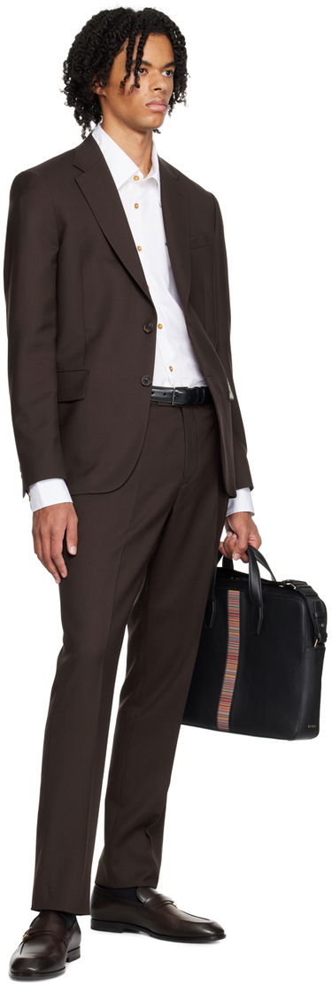Opasok Paul Smith Paul Smith Leather Double Keeper Classic Suit Belt Čierna | M1A-4946-ASUIT-79, 2