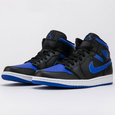 Tenisky a topánky Jordan Air Jordan 1 Mid "Black Hyper Royal" Modrá | 554724-068, 1