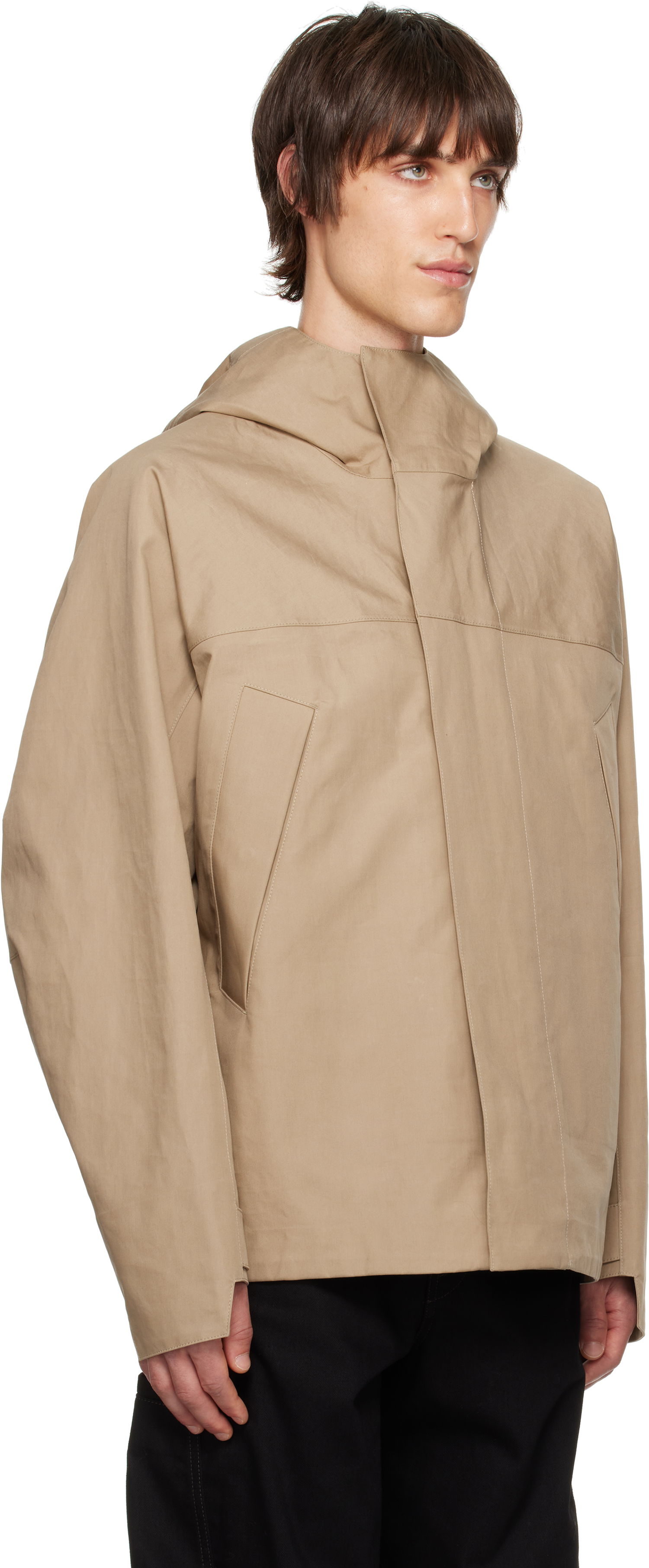 Vetrovka LEMAIRE LEMAIRE Soft Technical Parka Jacket Béžová | OW1095 LF1294, 1