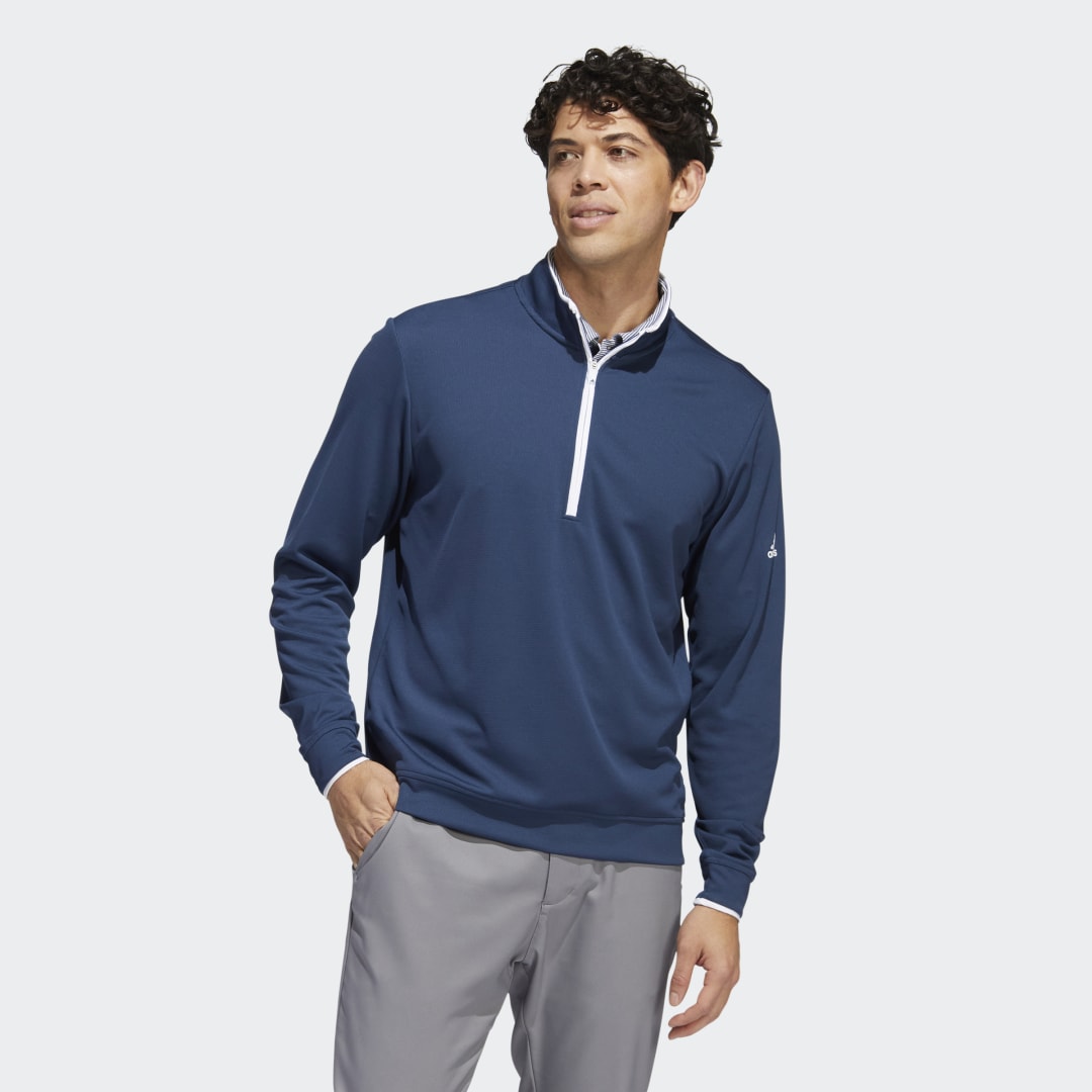 Mikina adidas Originals Golf 1/4 Zip Pullover Crew Navy | HC6636, 0