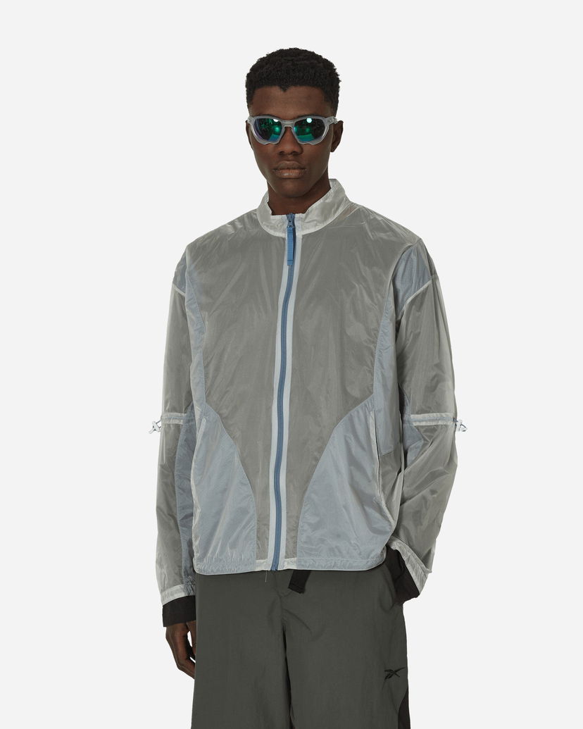 Bunda Reebok See Through Jacket Crystal Blue Šedá | RMEA006C99FAB001