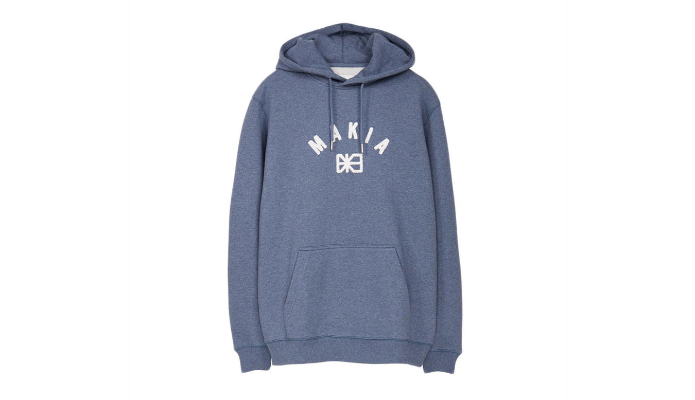 Mikina Makia Brand Hooded Sweatshirt Modrá | M40079_636, 1