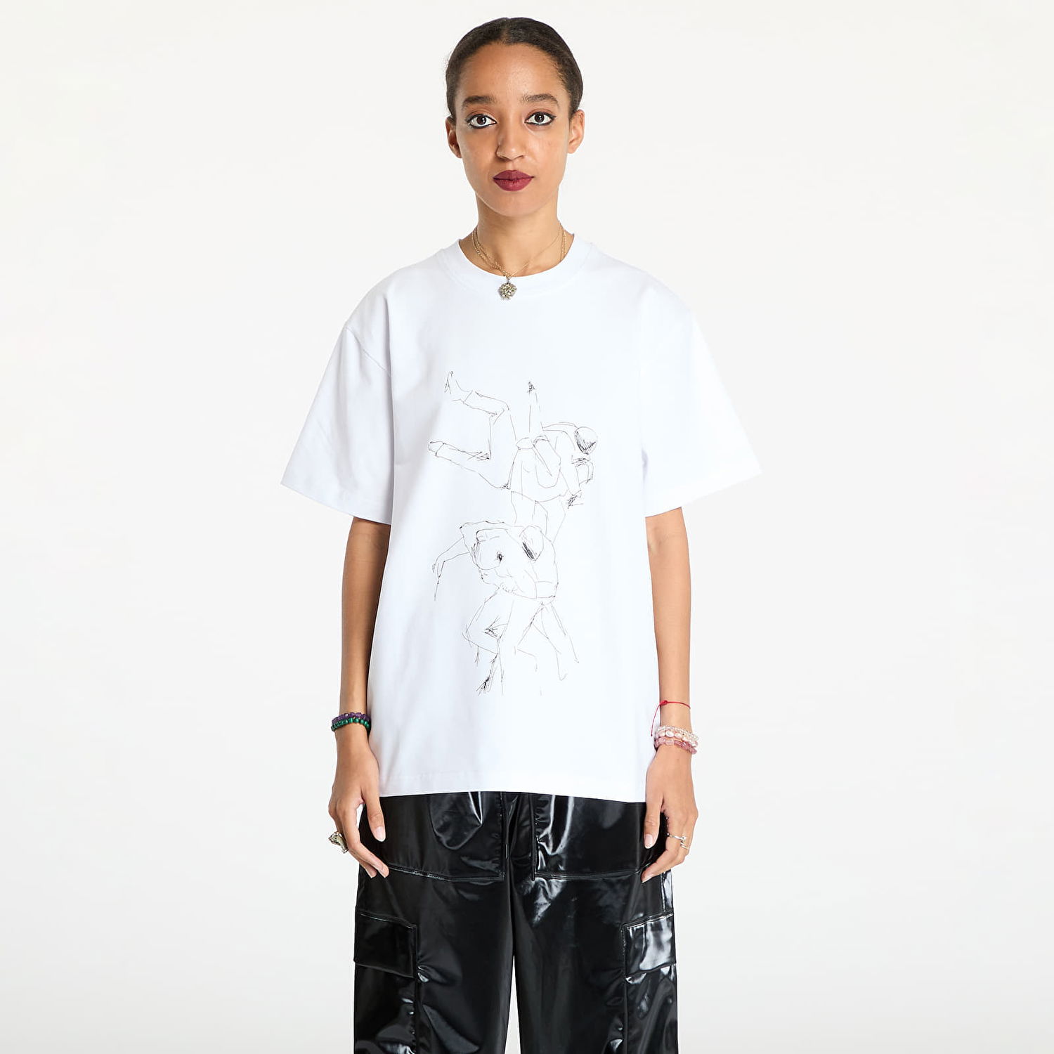 Tričko HELIOT EMIL Shelter Printed T-Shirt Biela | PREAW24_M_09_125_WHT02, 1