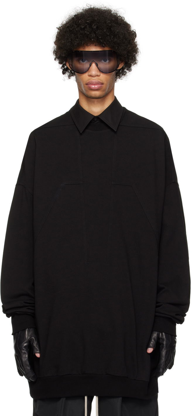 Mikina Rick Owens Splintered Peter Sweatshirt Čierna | RU01D3278 BA, 0